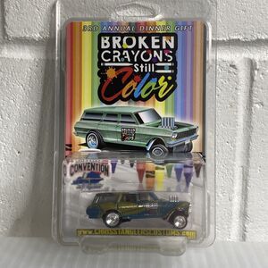 CS Customs broken Crayons Still Color Custom Hotwheel Wagon Hot Rod Dinner Gift